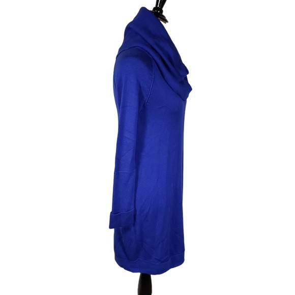 Vince Camuto Women's size X-Small Cobalt Blue Knit Stretch Knee Length Dress NWT - Picture 5 of 9